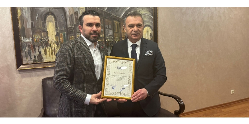 İKO’dan Almera Kuyumcu Makineleri’ne Teşekkür Beratı